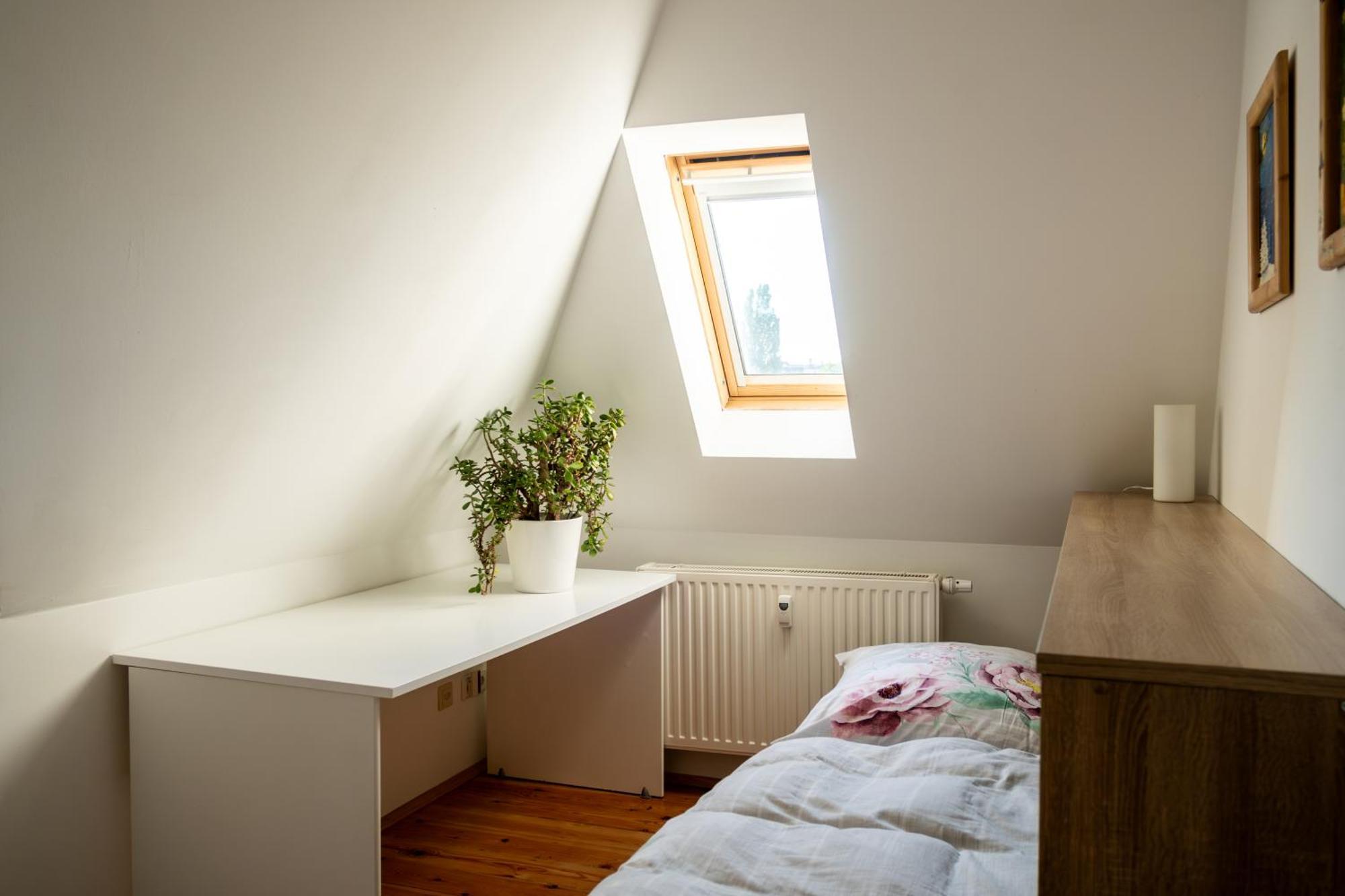 Doppelhaus- Villa Leipzig Schleussig , Moderner Altbau Apartment Dachetage Mit 2 Schlafzimmern Und Separatem Zusatzzimmer , Parkplatz - Balkon - Kamin - Eicheparkett - Arbeitsplatz Екстериор снимка